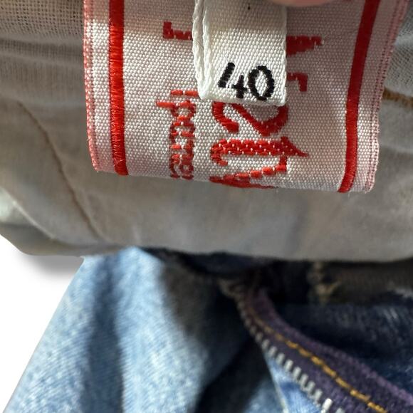 Vintage 90s Smuggler Jeans Sz 40 High Waisted Light Wash Denim Brazil - Picture 6 of 11